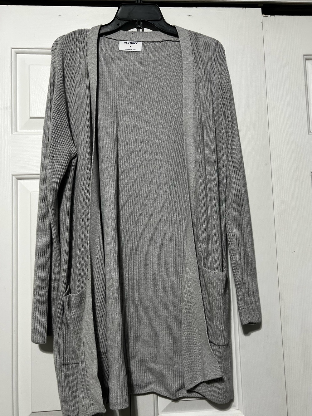 Old Navy, size medium gray long cardigan.